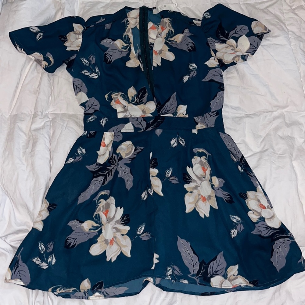 Astr The Label Deep V Romper
